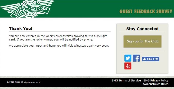 Wingstop Survey