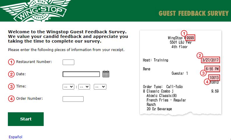 Wingstop Survey